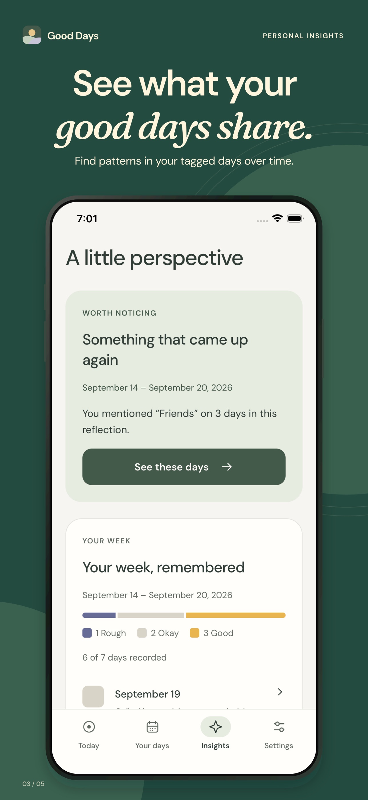 Screenshot 3 of Good Days: Daily Journal