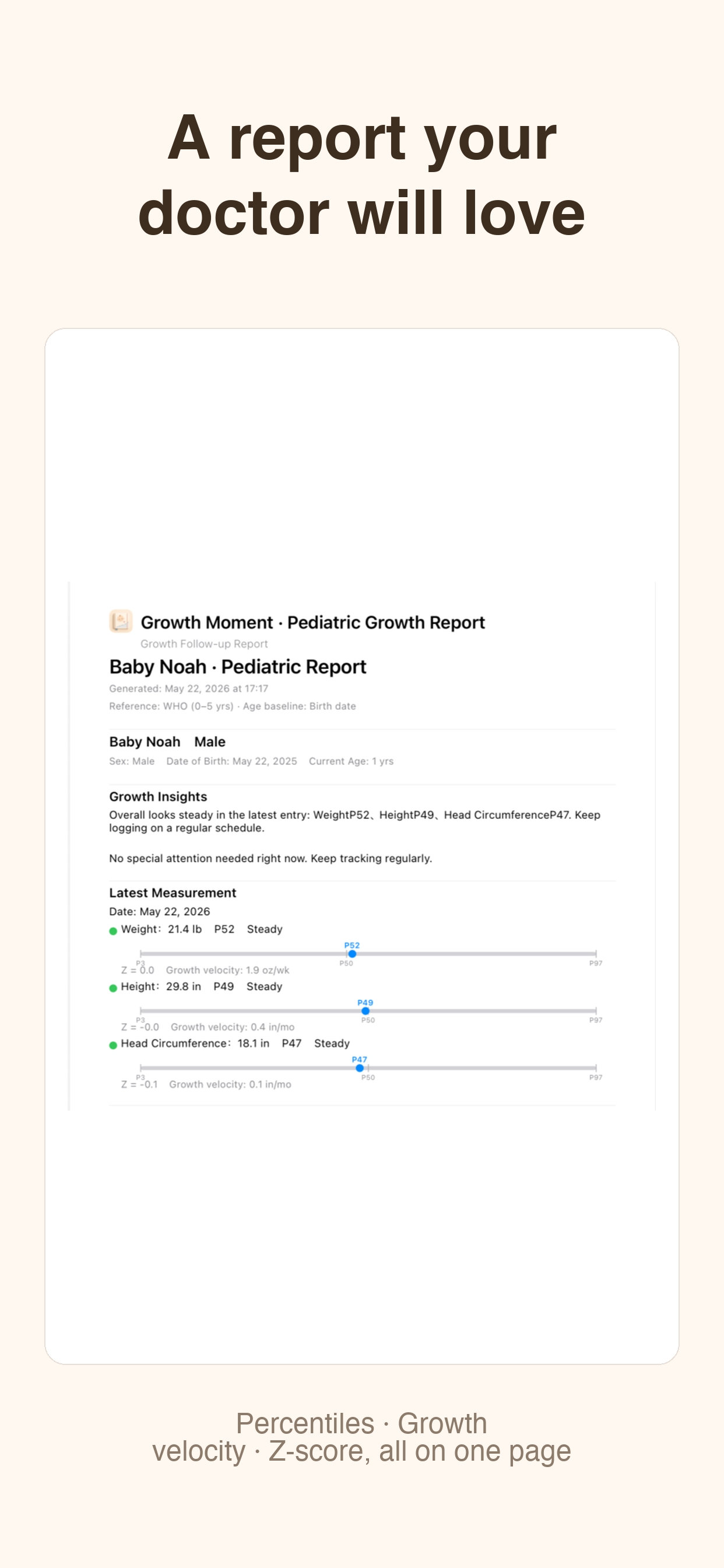 Growth Moment Baby Tracker