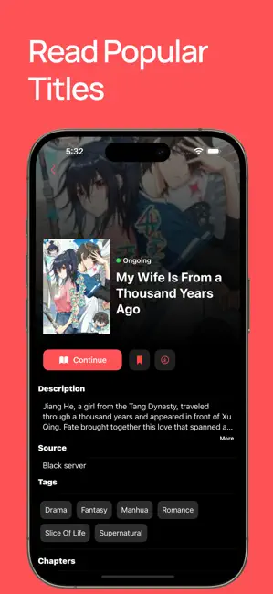 Kuro Manga Reader iPhone screenshot 3