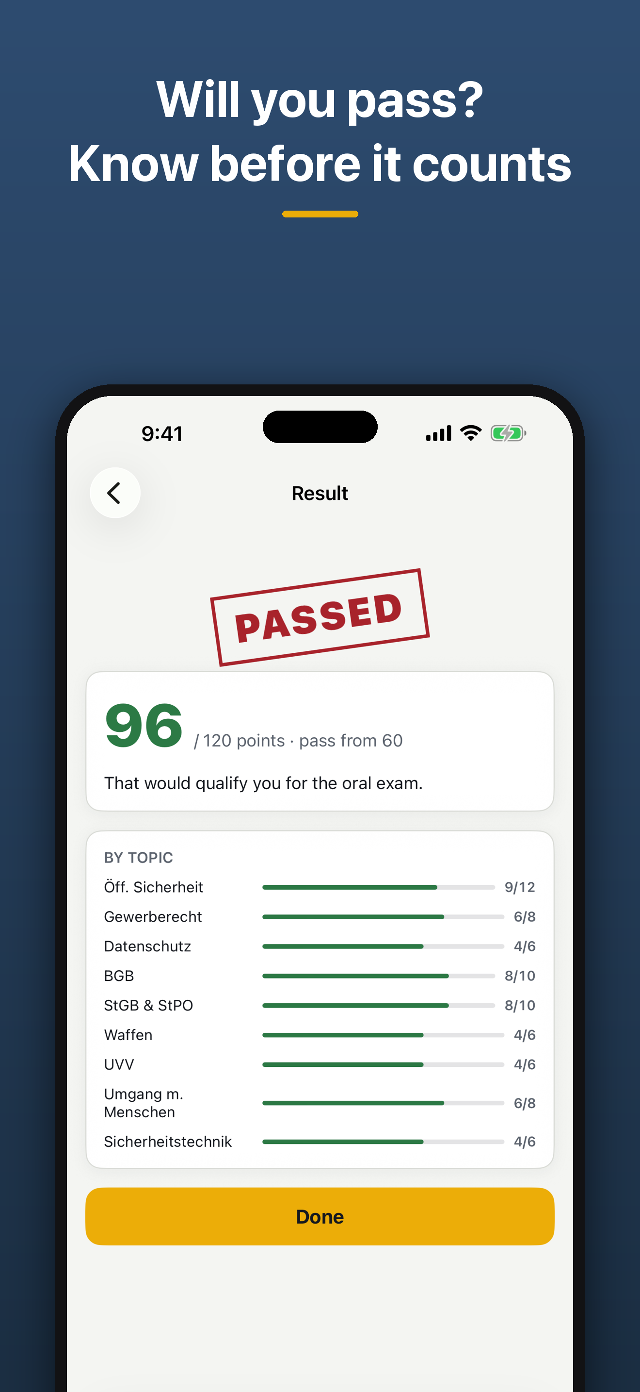 Sachkundeprüfung 34a Trainer screenshot 2
