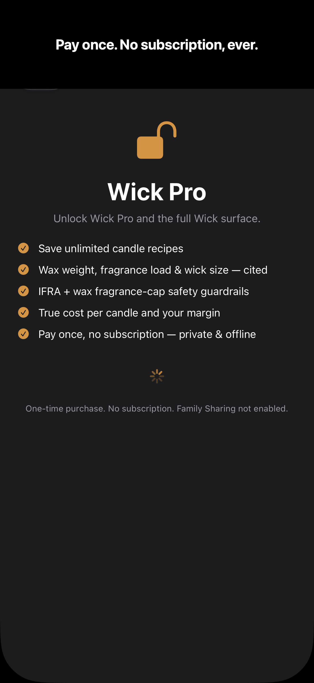 Wick: Candle Maker's Calc screenshot 4