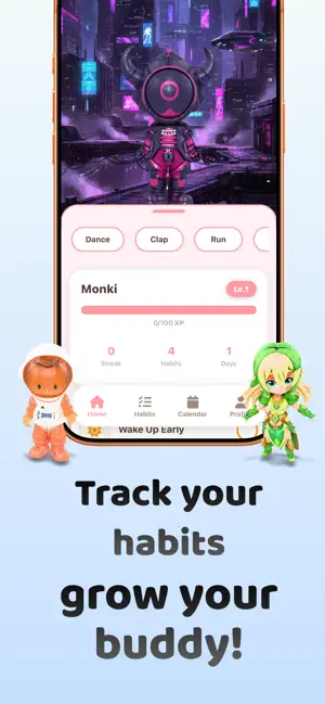 Monki: Habit Tracker screenshot 1
