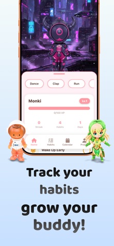 Monki: Habit Tracker iPhone screenshot