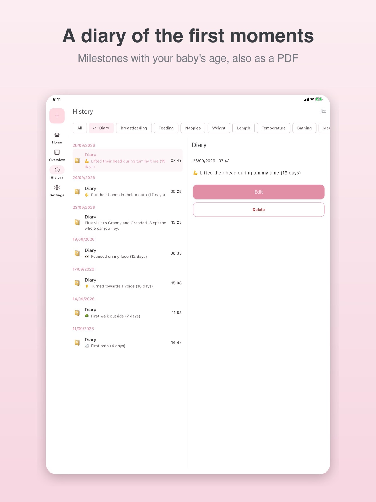Screenshot 12 of MonuBaby – Nursing Scale Log