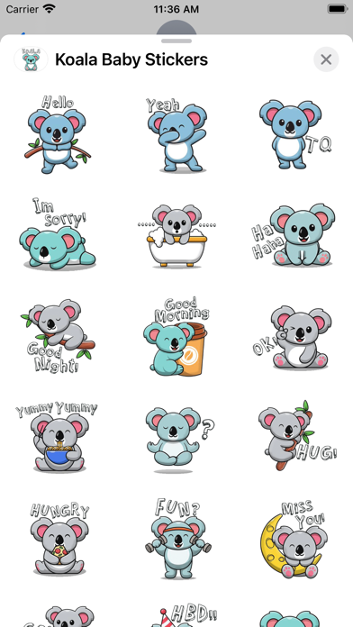 Koala Baby Stickers Screenshot
