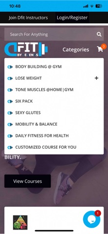 Dfit Online Training Portal screenshot