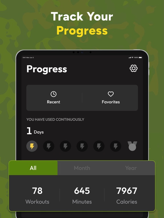 Military Calisthenics Women iPad screenshot 8 - Health & Fitness app