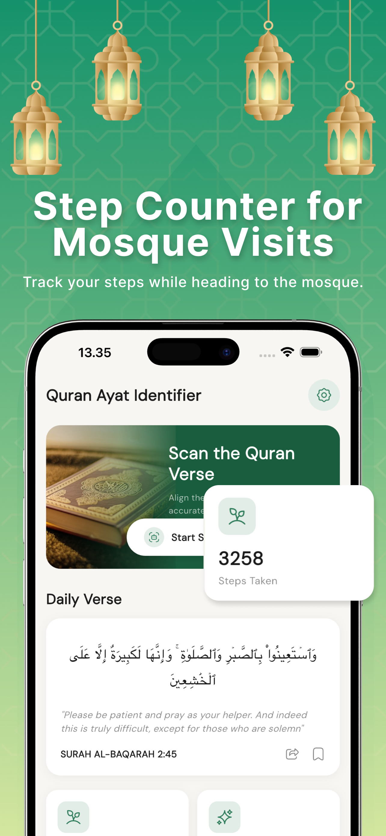 Quran identifier azkar, qibla