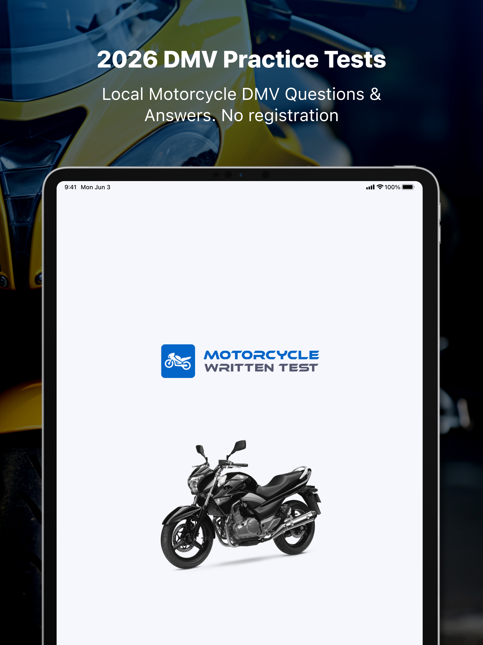 Motorcycle DMV Written Test