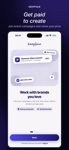 Keepface: Influencer Earnings Screenshot 1 of 5