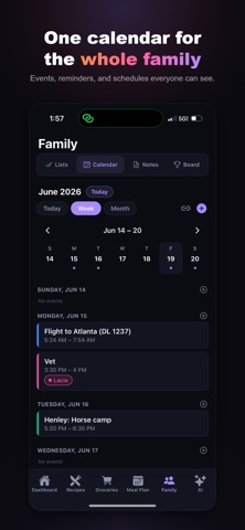 Famally: Family Calendar iPhone screenshot