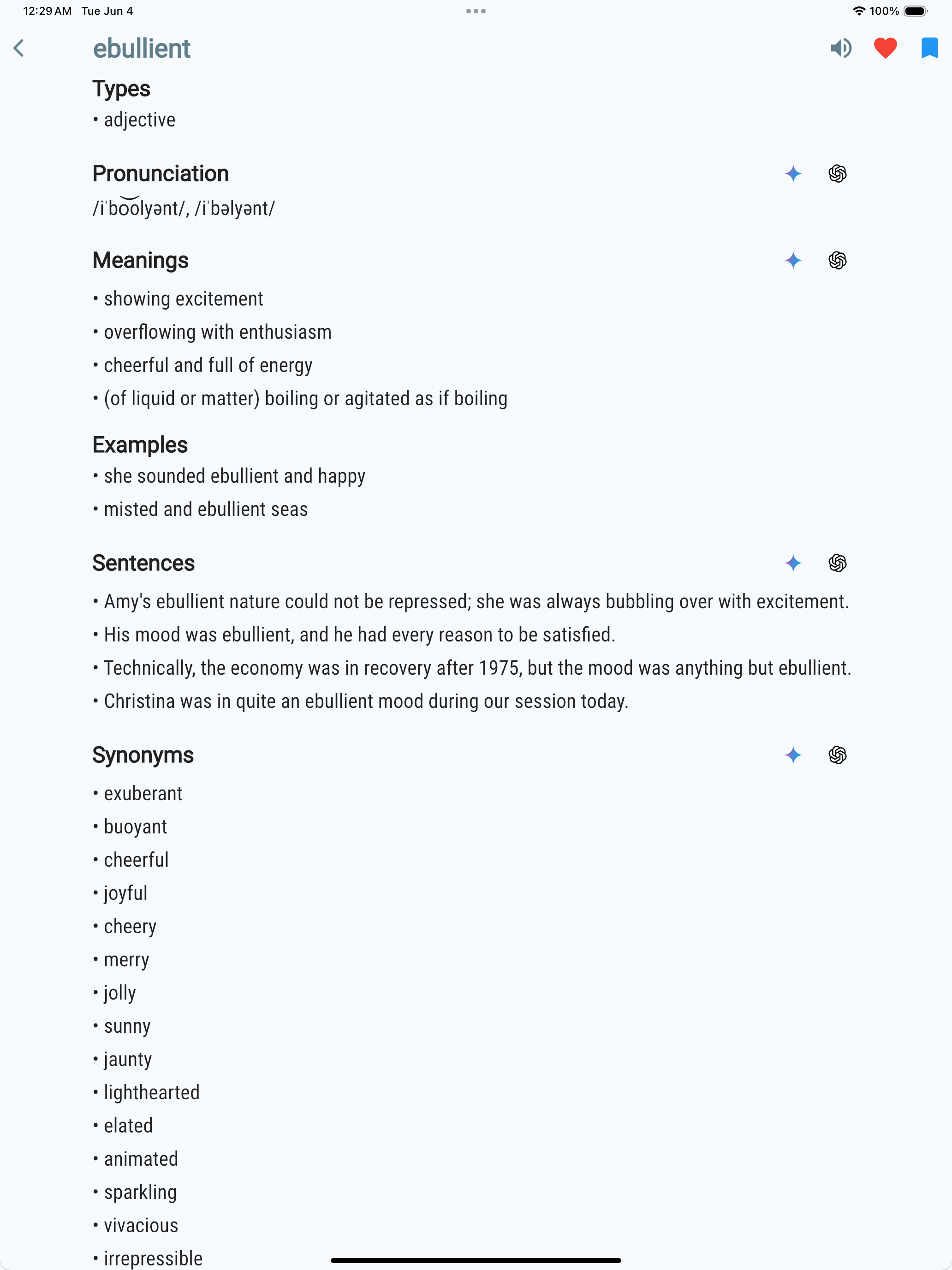 Exam Vocabulary