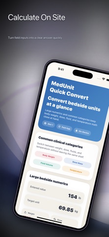 MedUnit Quick Convert screenshot