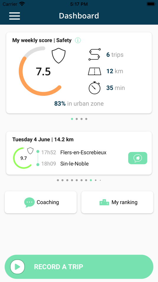 #2. DriveQuant (iOS) Podle: DriveQuant