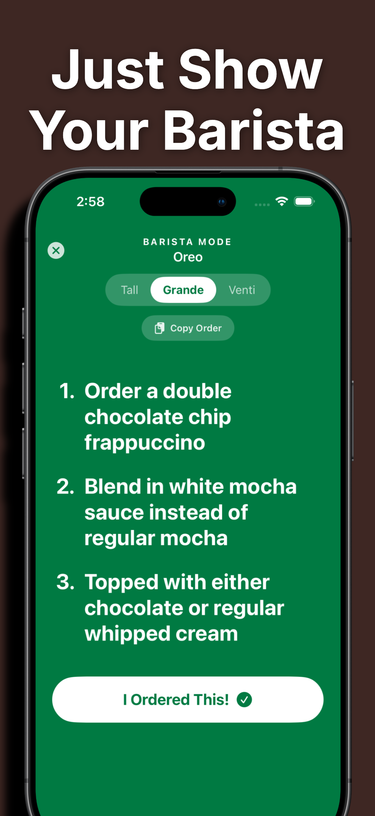 Secret Menu for Starbucks!