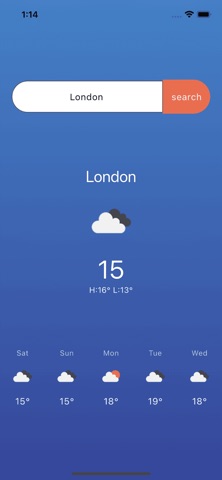 sadra weather plus iPhone screenshot 1