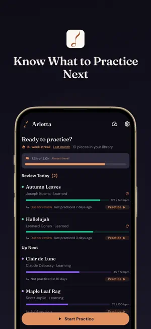 Arietta – Music Practice screenshot 1