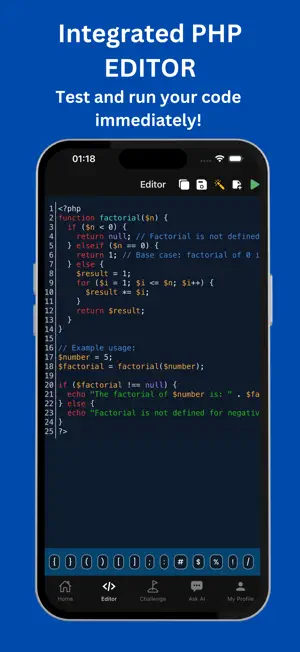Learn PHP: Code & Run screenshot 3