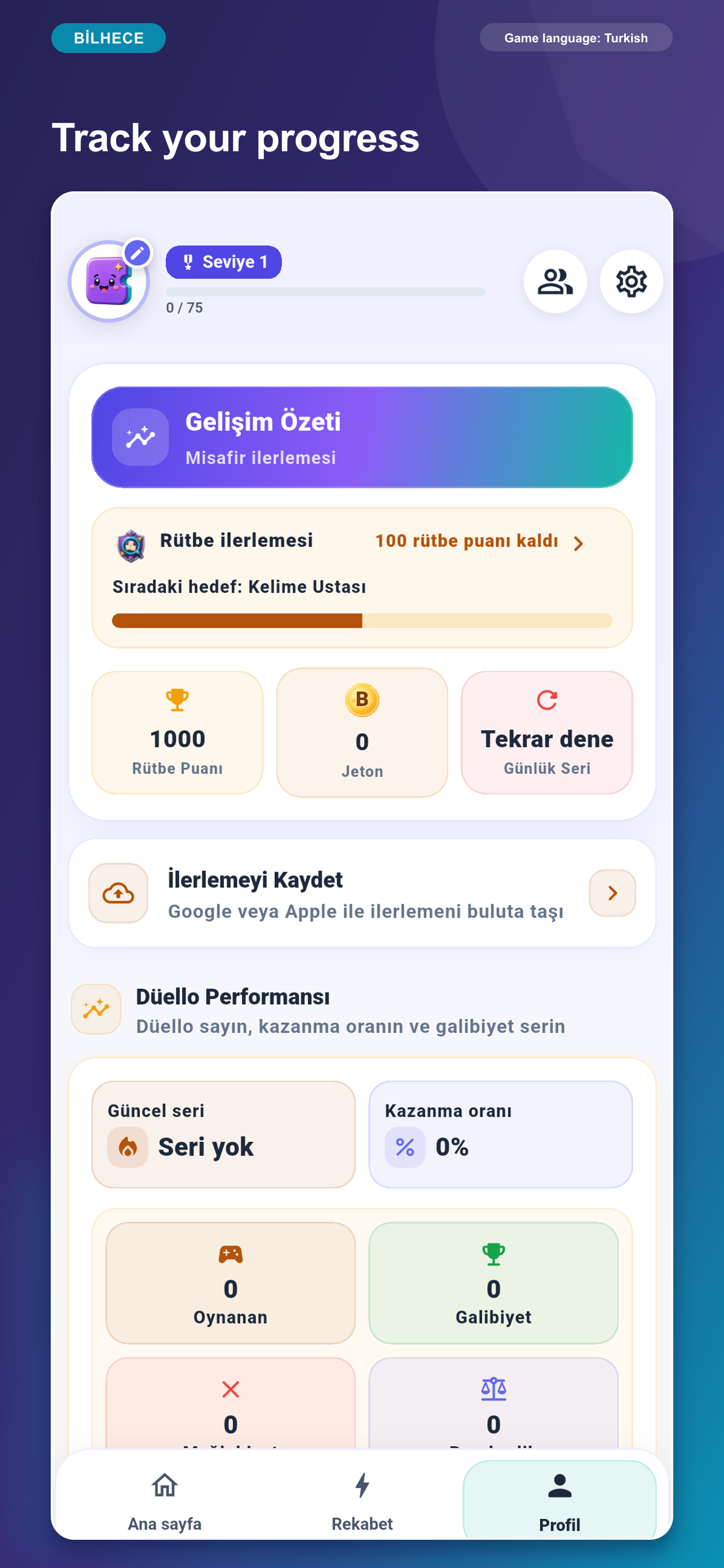 BilHece: Turkish Word Game screenshot 8