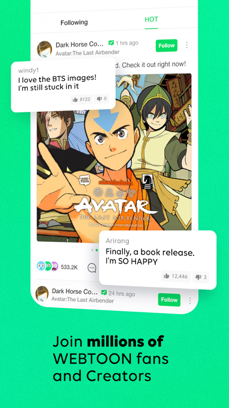 WEBTOON: Manga, Comics, Manhwa 的 App Store 截图 8