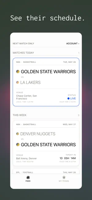 Countdown Sports screenshot 2