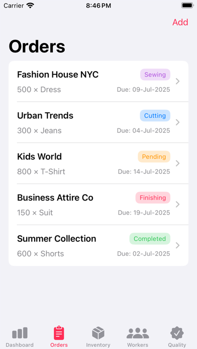 GARMENTS PRO Screenshot