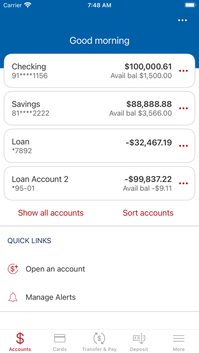 TrustTexas Bank Mobile Banking Screenshot