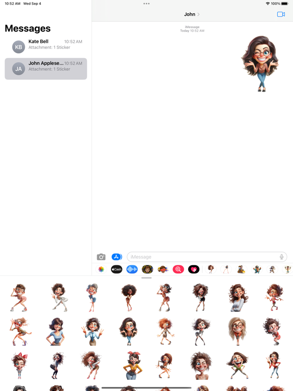 Screenshot #4 pour Woman Wink Stickers