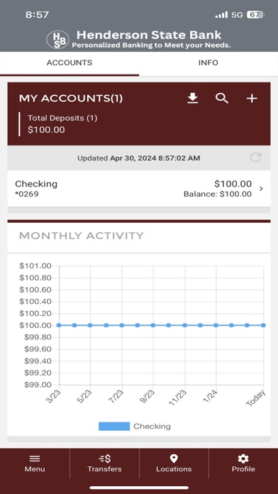 Henderson State Bank Screenshot