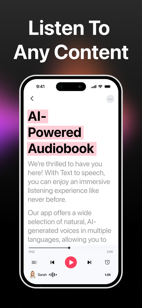 Text to Speech - SayTXT Reader screenshot 2