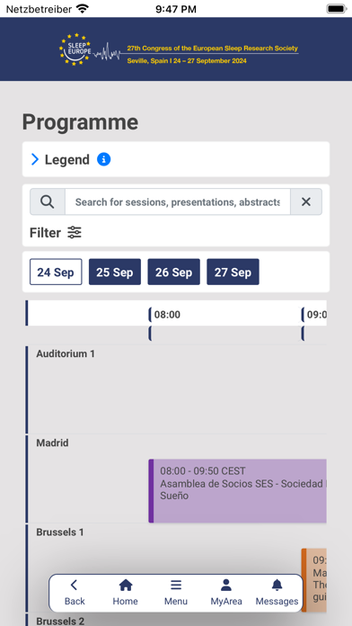 Sleep Europe 2024 Screenshot