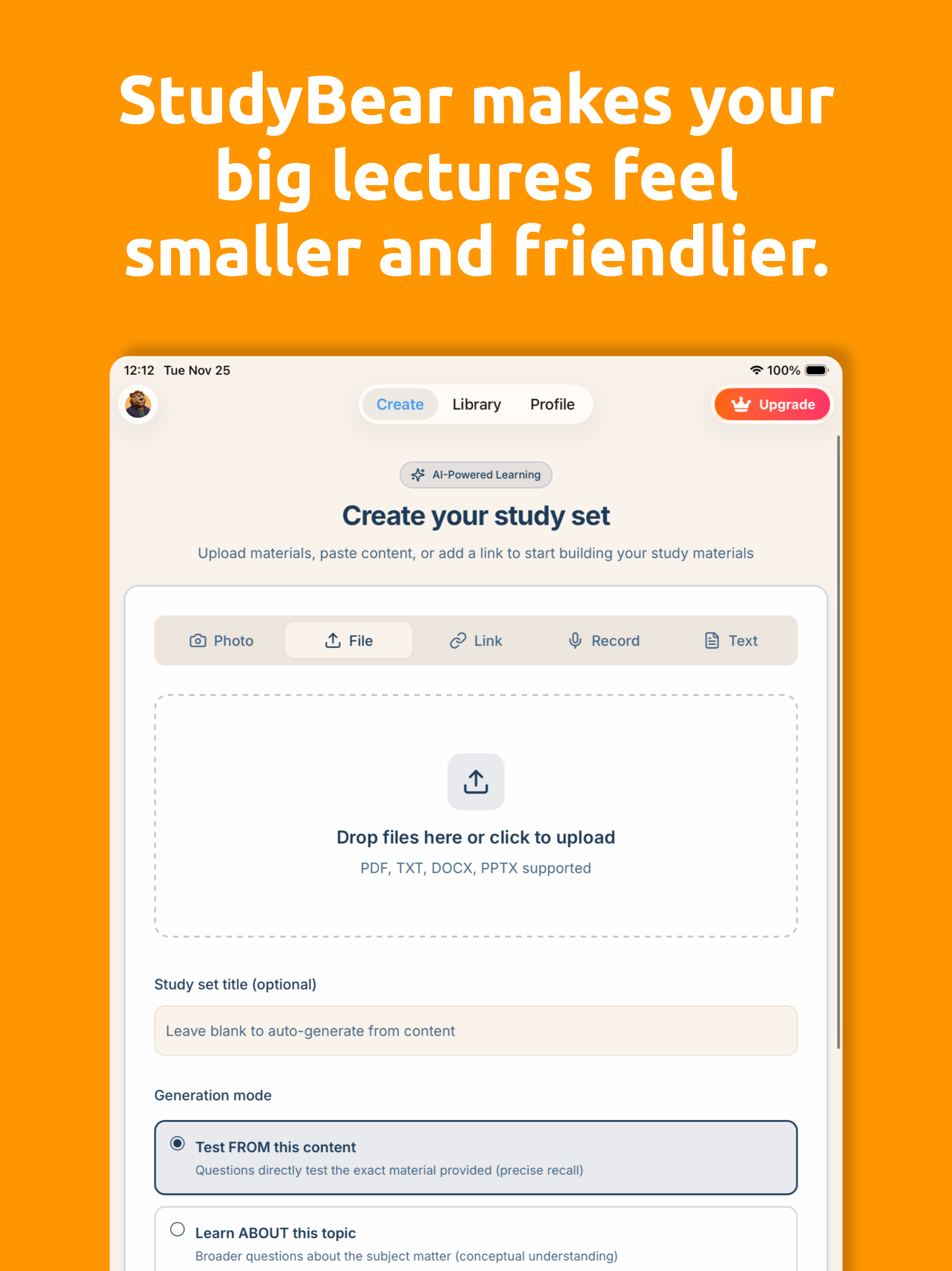 StudyBear AI: Flashcards screenshot 6