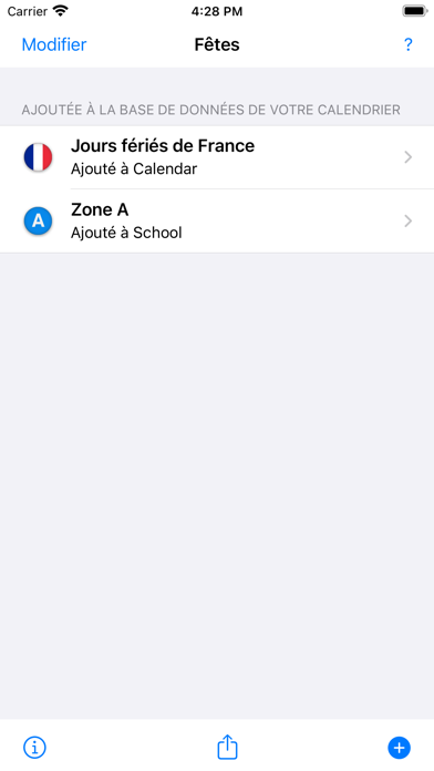 Jours fériés, fêtes, vacances Screenshot