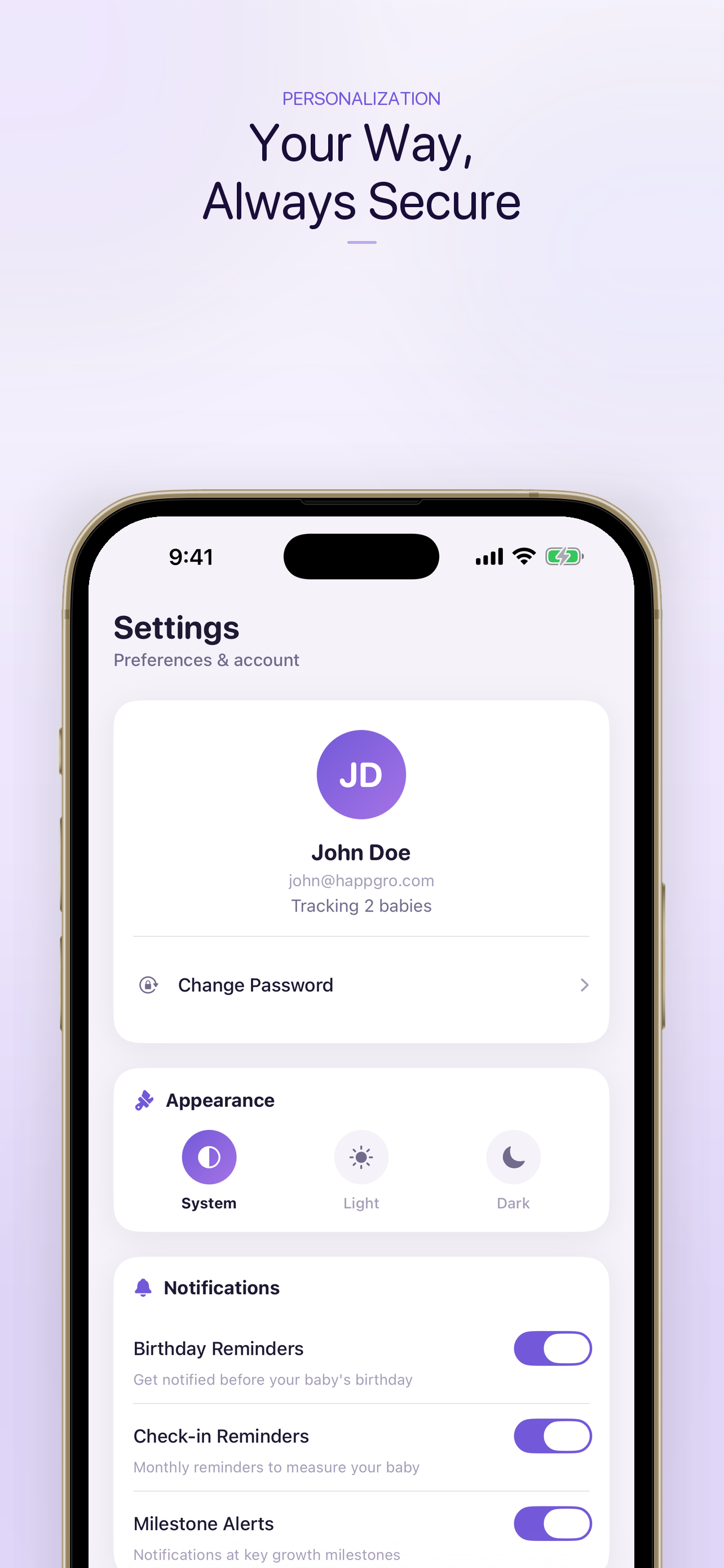 HappGro - Baby Growth Tracker