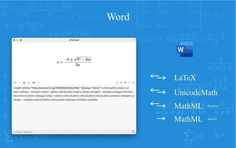 xFormula - Equation Editor Screenshot