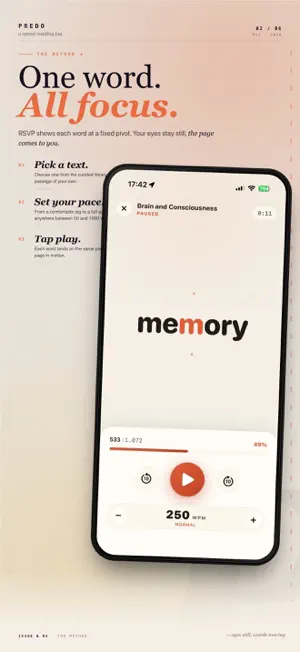 Predo: Speed Reading Trainer screenshot 2