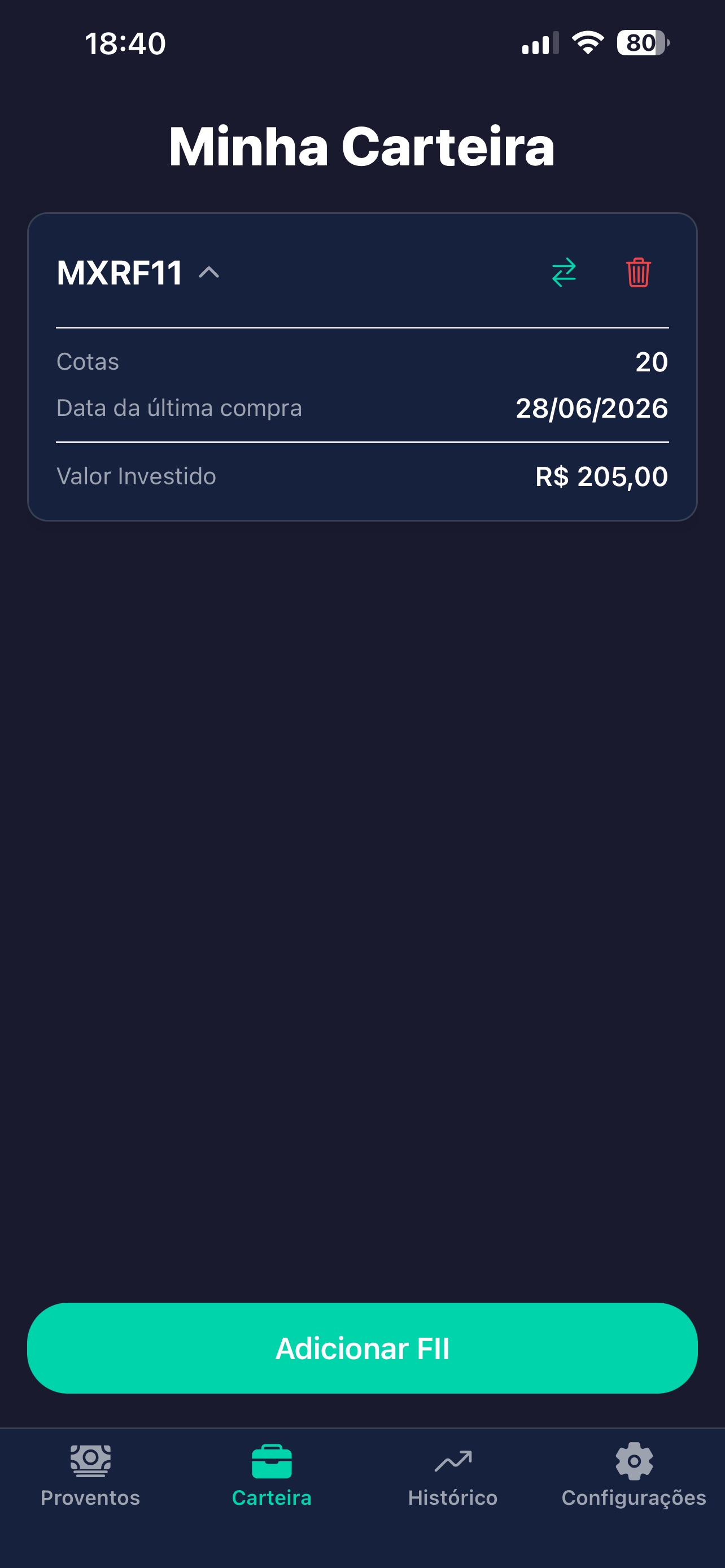 Screenshot 5 of FIInvest - Acompanhe seus FIIs