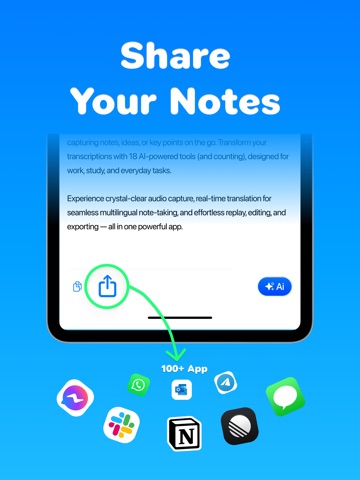Voice Notes 360: Audio To Text iPad screenshot