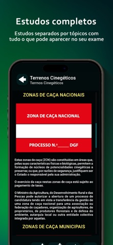 Carta de Caça Pro iPhone screenshot