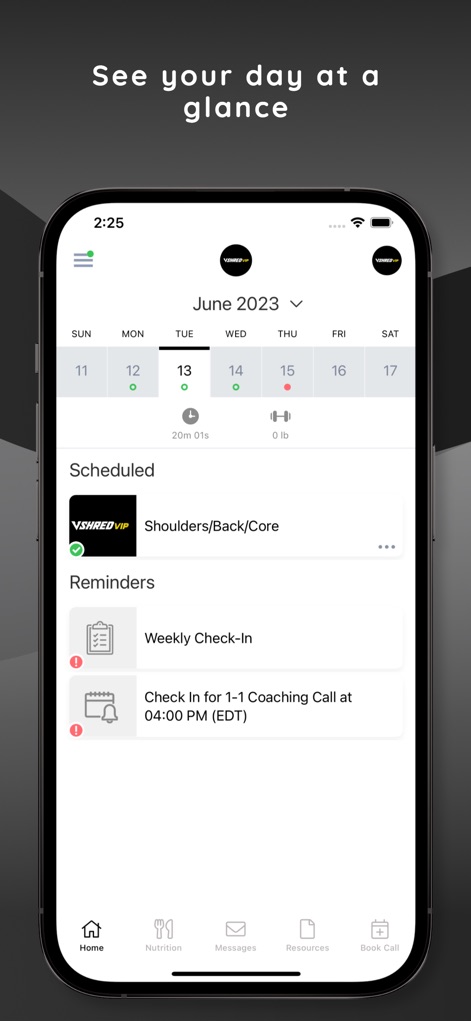 V Shred VIP - Health & Fitness App | MWM
