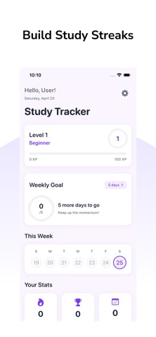 Fokus: Study Tracker Screenshot 1 of 3