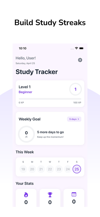 Fokus: Study Tracker Screenshot 1 of 3