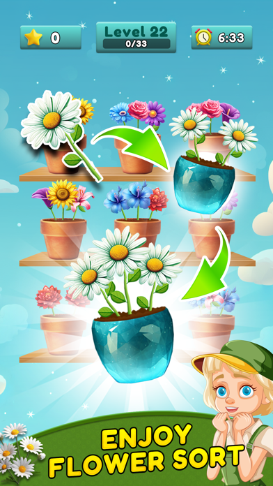 Flower Matching Game Screenshot