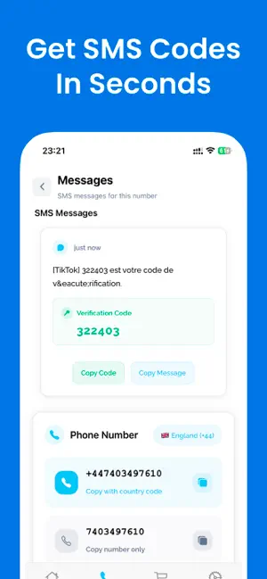 SMSCode - Virtual Number SMS screenshot 4