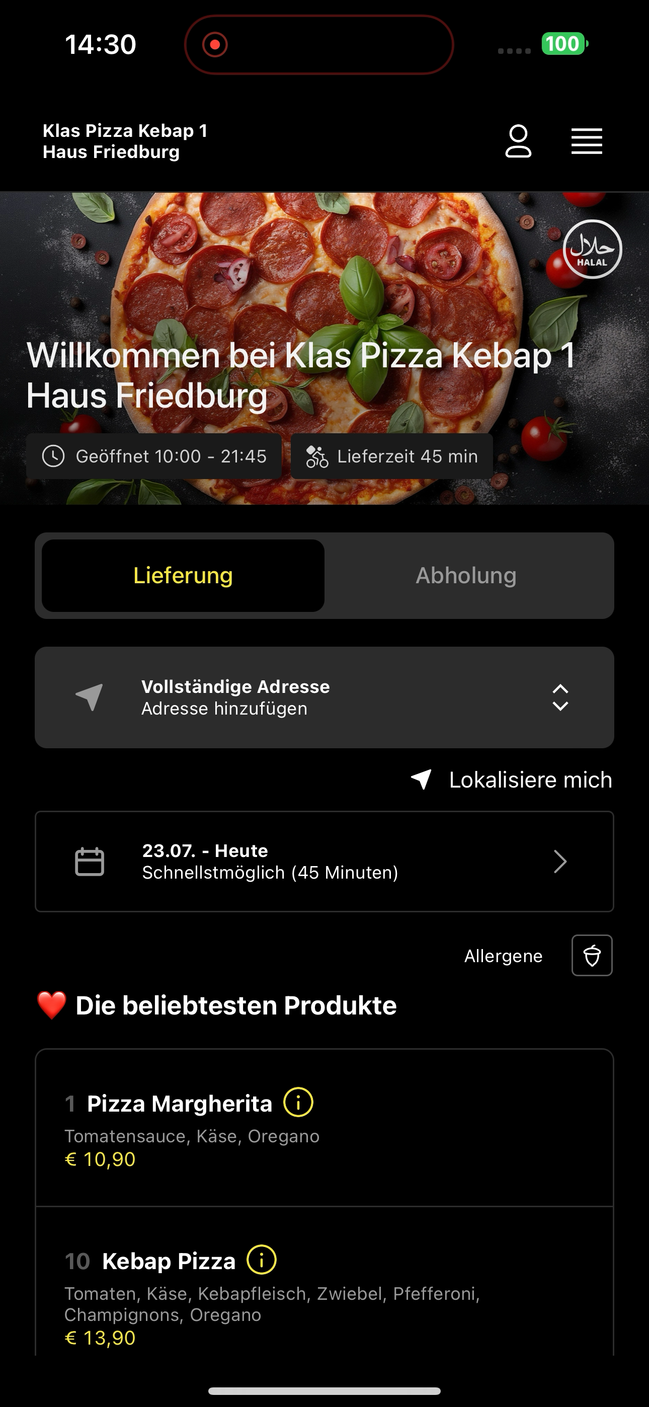 Klas Pizza Kebap 1 Haus Friedb screenshot 5
