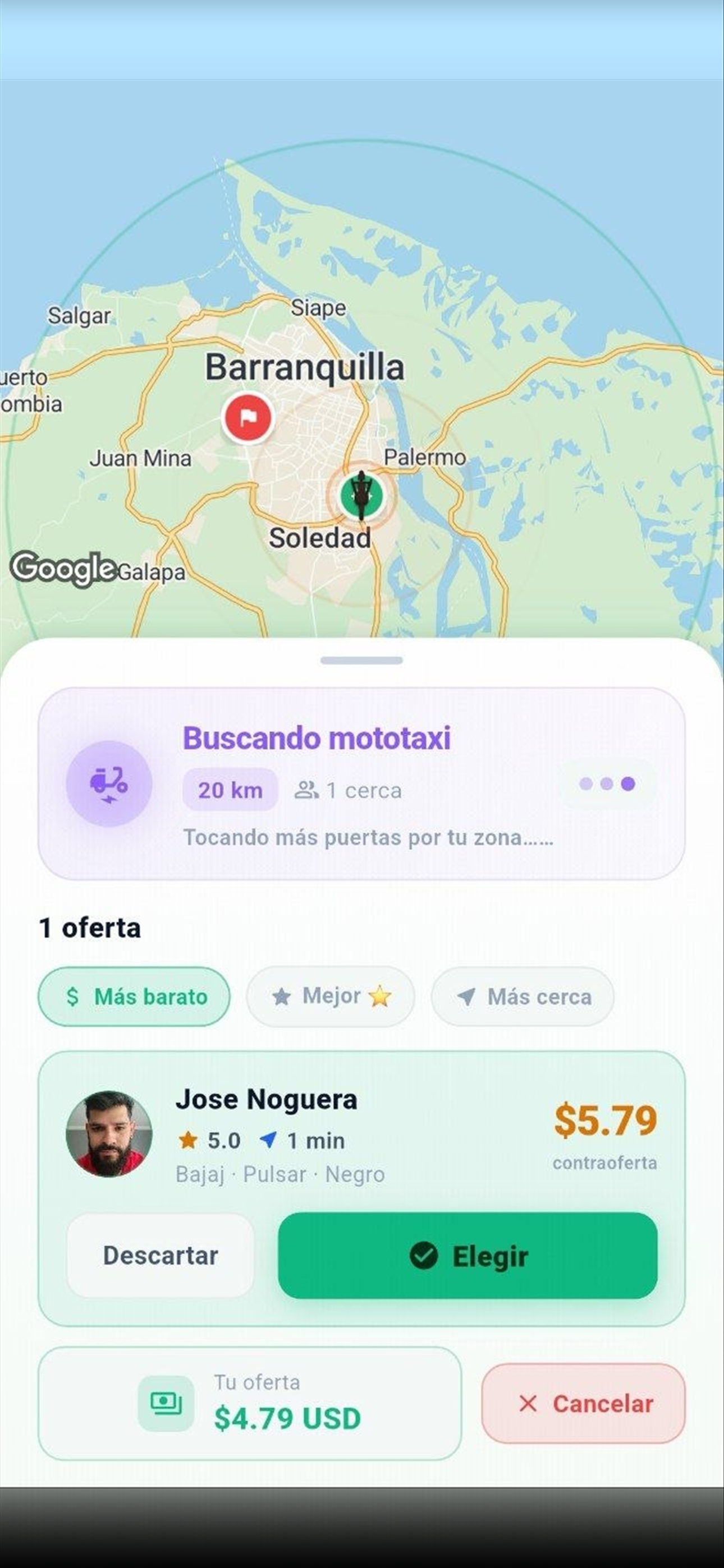 VeGo: taxis, comida y envíos screenshot 6