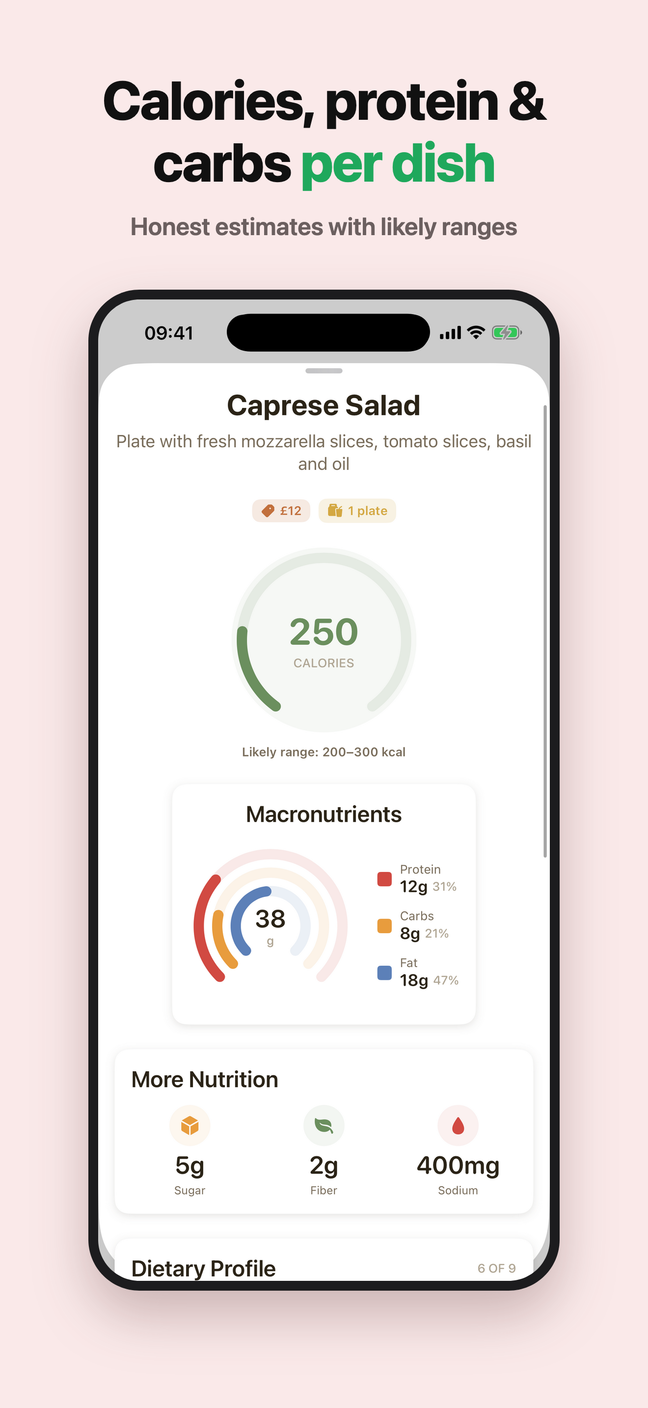 Menu Calories: Dining Tracker