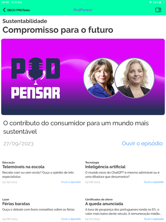 DECO PROteste Revistas iPad screenshot 6 - News app