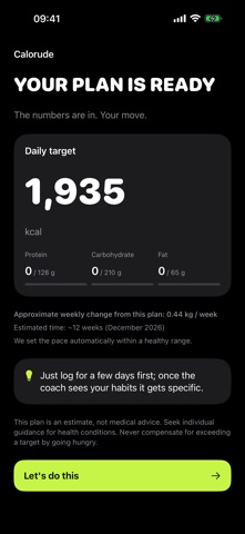 Calorude: Calorie Counter screenshot 5