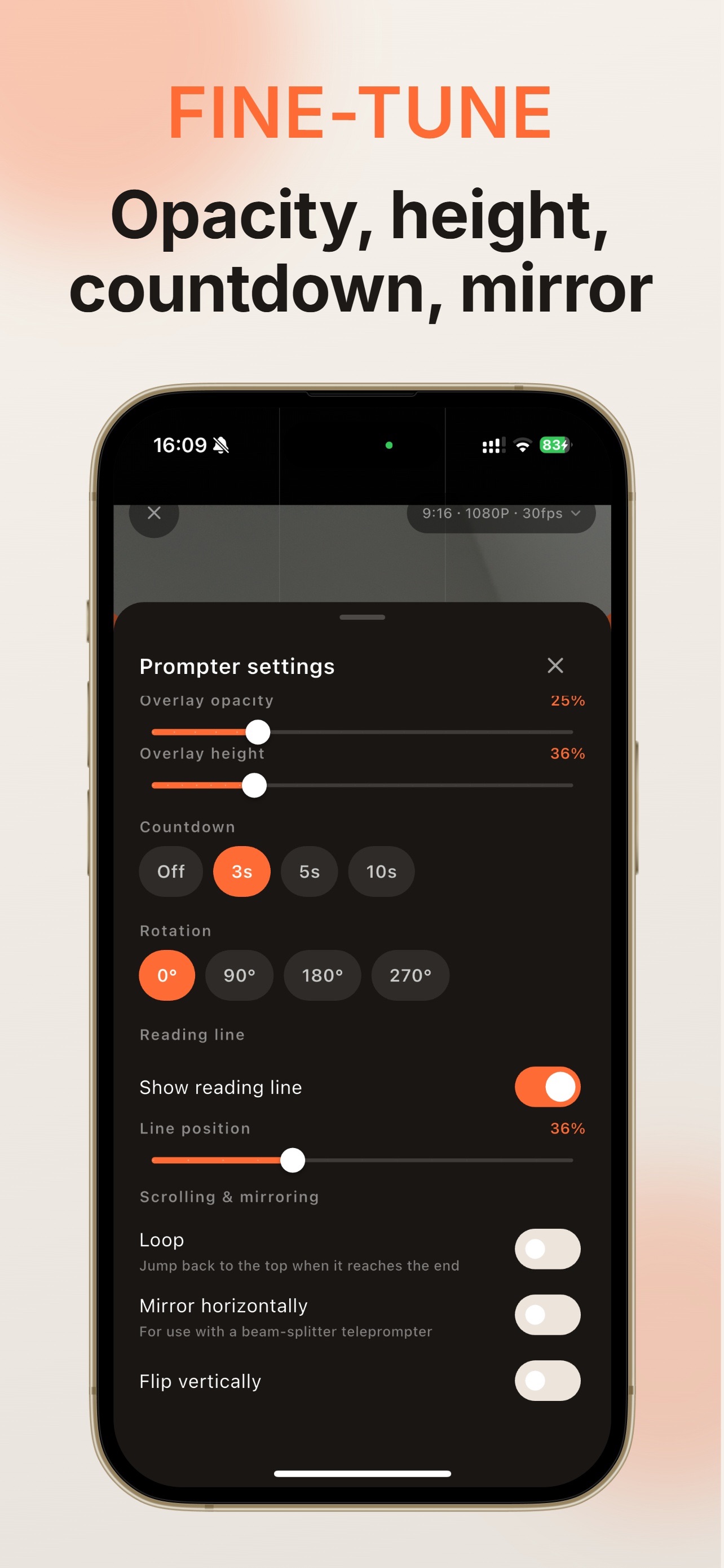 Screenshot 5 of WizScript-teleprompter